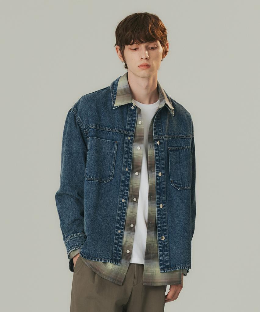 Mindbridge Denim Shacket_In Myws6150