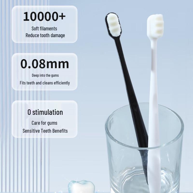 OWI Nano Super Soft Bristle Toothbrush - 2 Pack