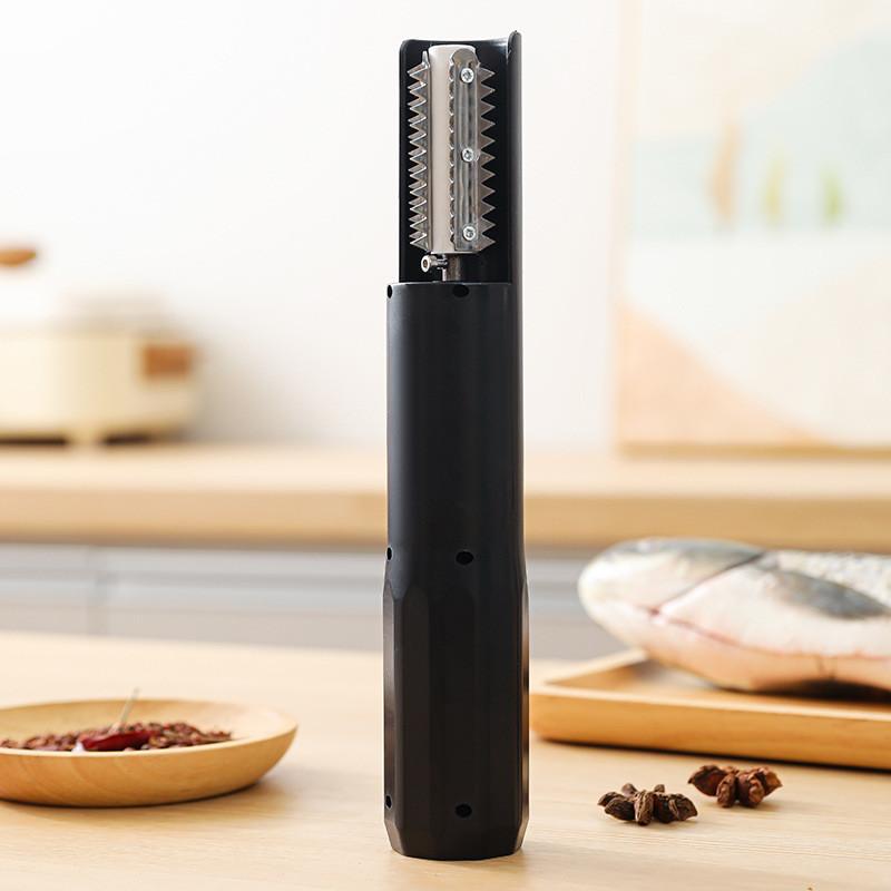 

Stainless Steel Fish Scaler With Auto Function For Kitchen And Gift Giving Scenarios чорний
