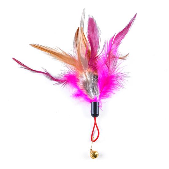 

Питомец Кот Перо Колокольчик Игровая Палочка Дразнилка Сменная Головка Царапка Интерактивная Игрушка