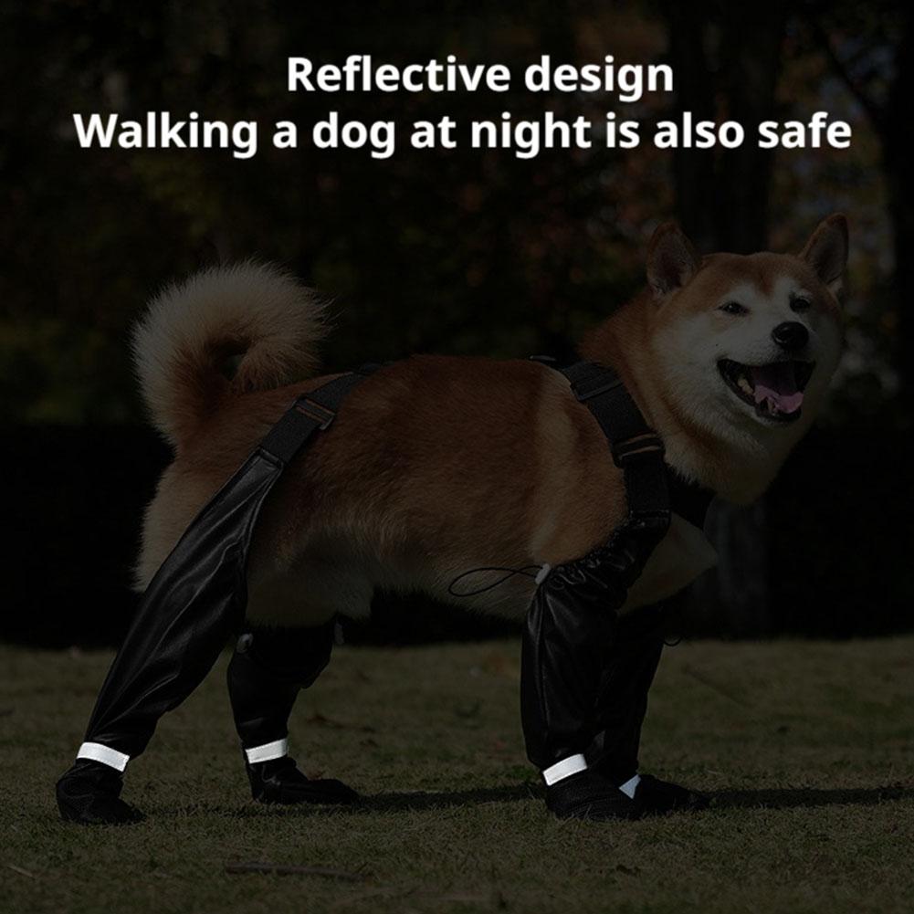 Best Anti-Slip Dog Shoes Pet Paw Protector Dog Rain Sock Suspender Dirty-proof Booties, Dog & Dog Anti-fall Outdoor Shoes Q9J1