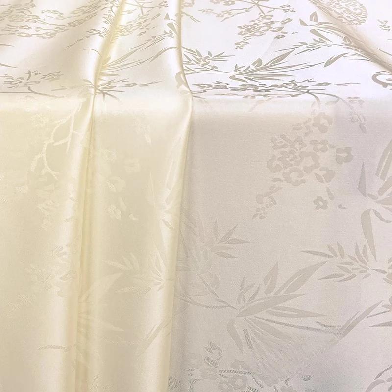 Antikstil Imitation Seide Jacquard Satin Stoff Chinesischer Stil Dunkles Muster Gewebter Brokatstoff DIY Hanfu Cheongsam Kleid
