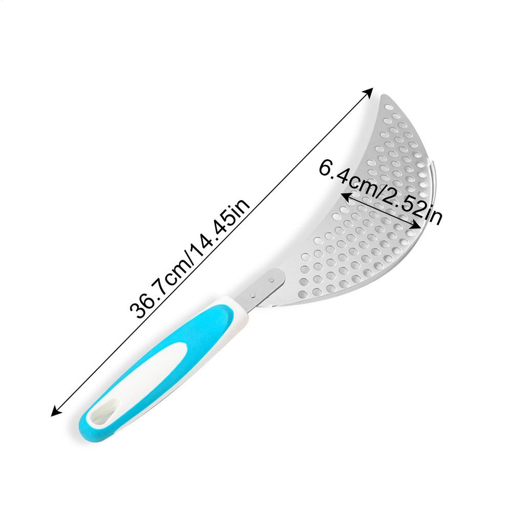 Skimmer Spoon Stainless Steel Skimmer Scoop Dishwasher Safe Drainer Draining Tool For Cooking Frying Kitchen Restaurant Dorm