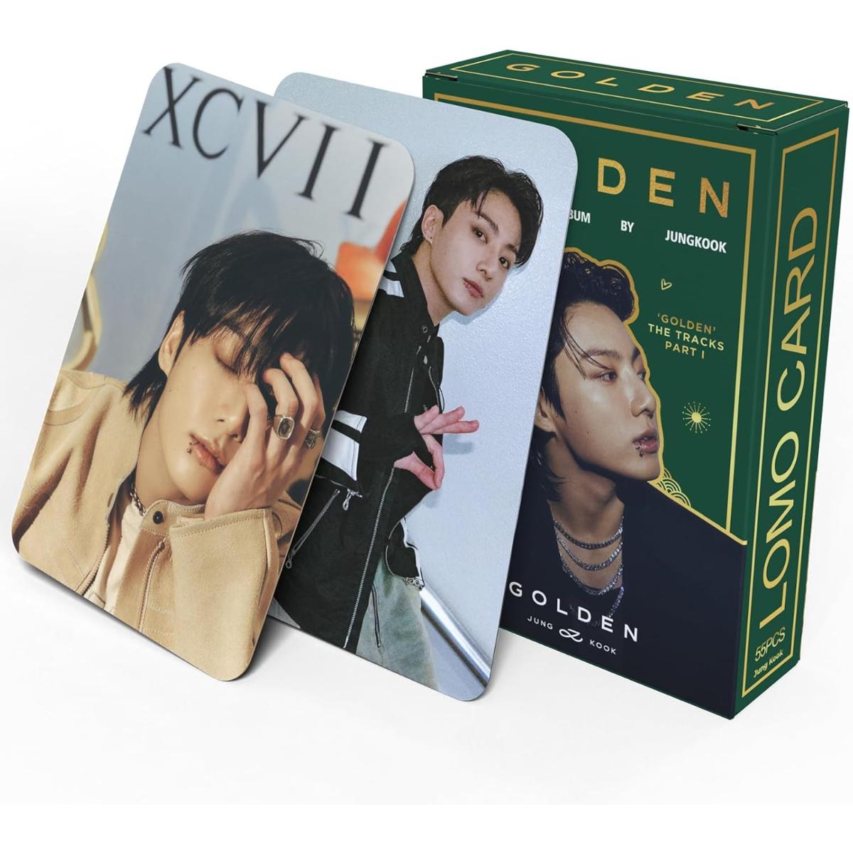 

KPOP Golden Album Photocards First Solo Album Photo Cards Kpop Lomo Card Set Gift Merch for Boys and Girls JUNGKOOK