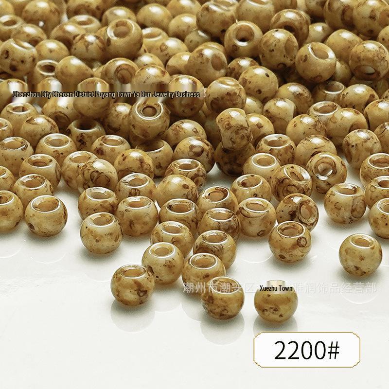 4mm Picasso Glass Seed Beads for DIY Jewelry: Bracelet, Necklace, Ring Accessories