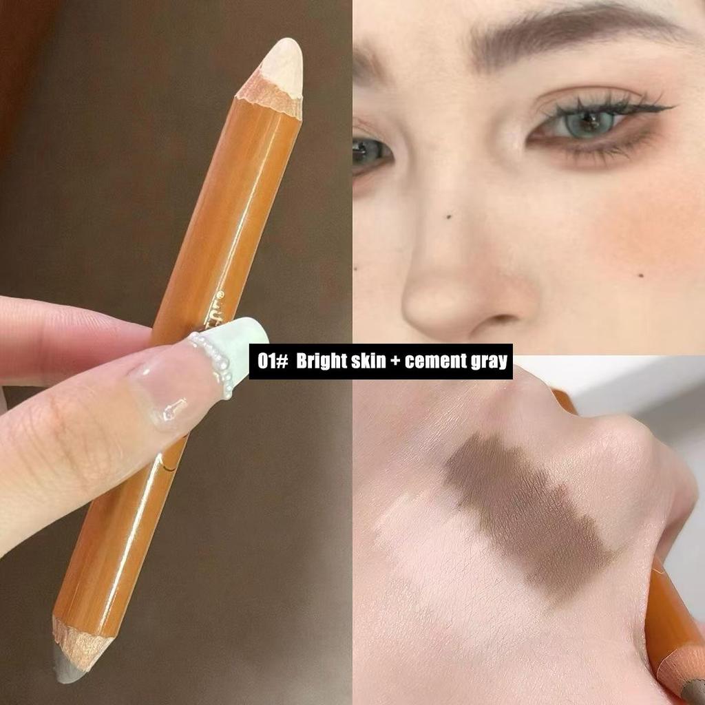 Double-ended Contour Pen Matte Brightening Facial Shadow Highlight Contouring All-in-One Stick