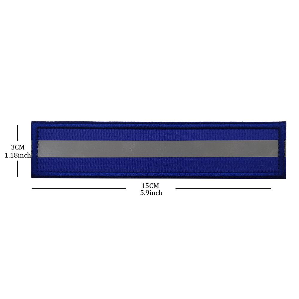 Reflective Alpha FSB Tactical Morale Military Patch - Custom Embroidered with Hook-and-Loop Attachment