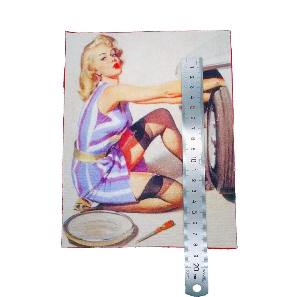 9pcs/lot Patchwork Bundle Fabrics DIY Sewing Textile Material Splicing Cloth Retro Hand Craft Embroidery Cotton Canvas Girl