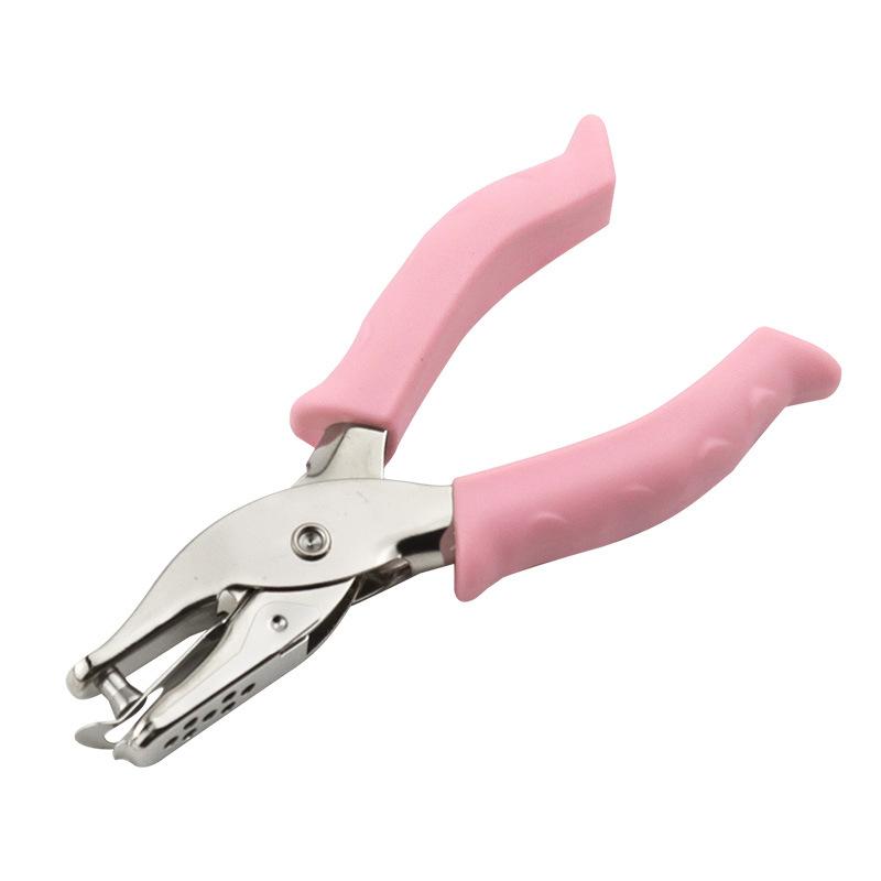 Handheld Single-Hole Puncher Heavy-Duty Paper Punch Tool for Office DIY Card Craft Home Use Compact Manual Hole Punch Stationery