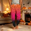 Men's Casual Pajama Pants with Pockets for Halloween Themed Wear