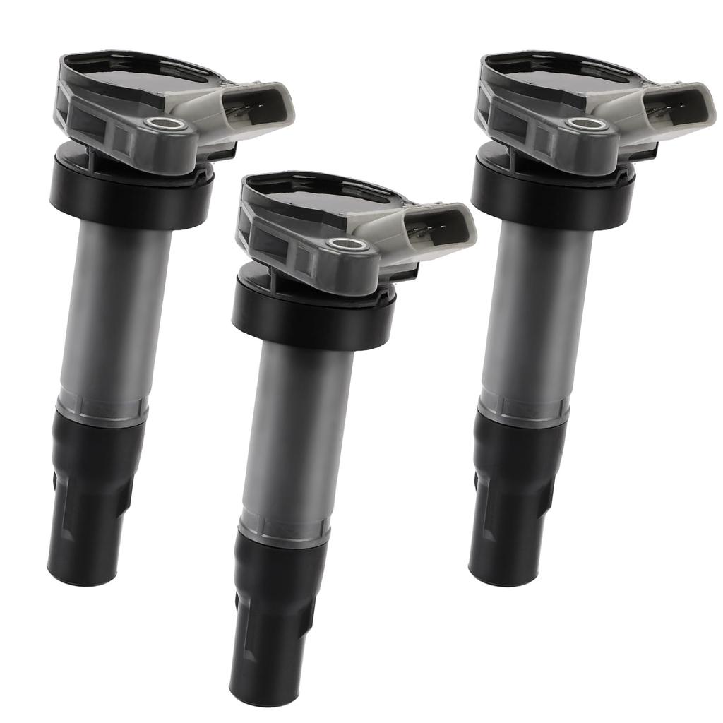 Daihatsu Direct Ignition Part Number for Move Move Latte Mira Gino Terios Kid Set of 3 Coil, 19070-97207, L150S, L550S, L650S, J111G, J131G, 4-Pin,