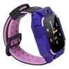 E12 Kid Phone Smart Watch Insert Card Take Photo with Colours TFT Screen(black &pink&purple)