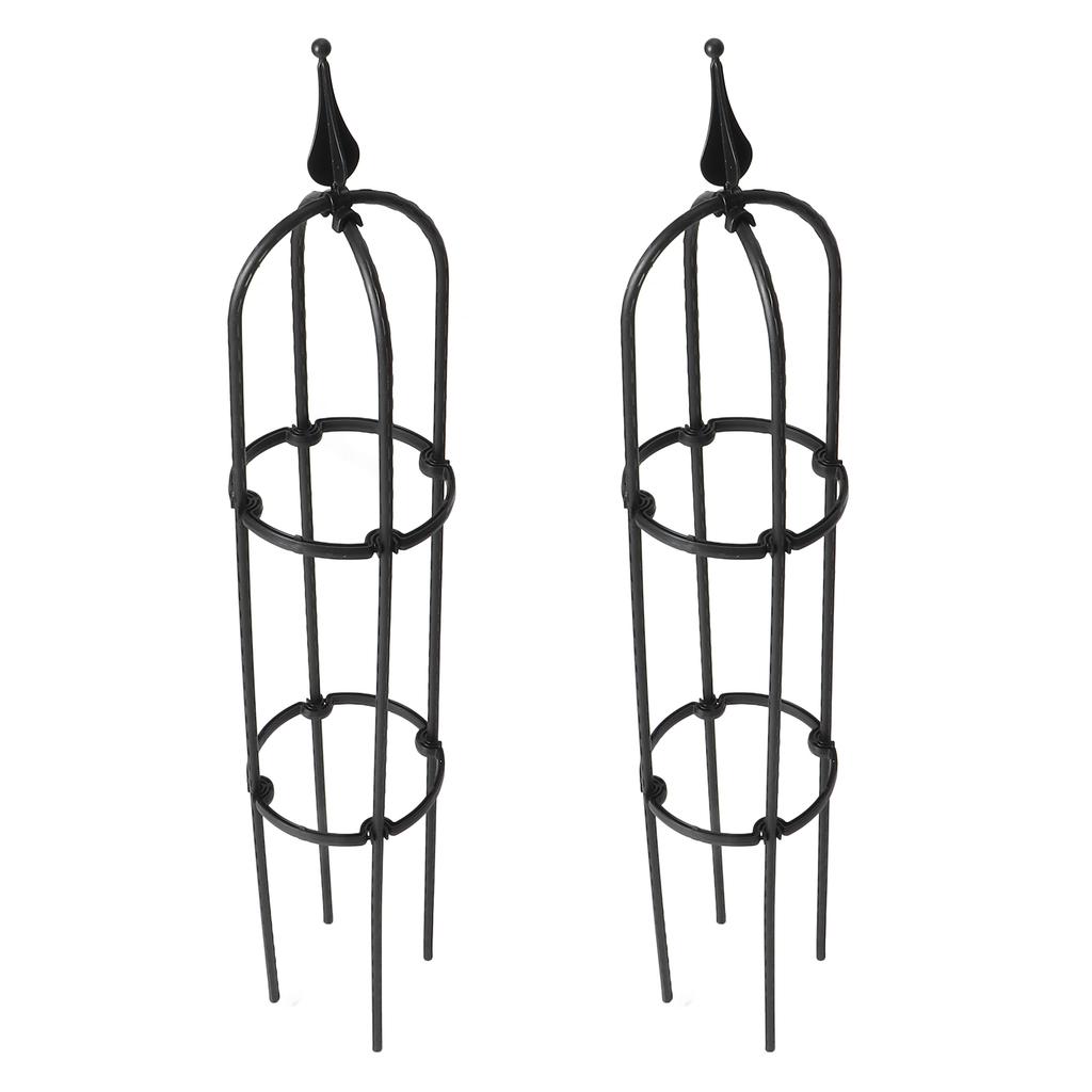 2 Seturi Plante Agățătoare Suport Tub de Oțel Plantă de Exterior Floare Legumă Cadru Raft de Grădină