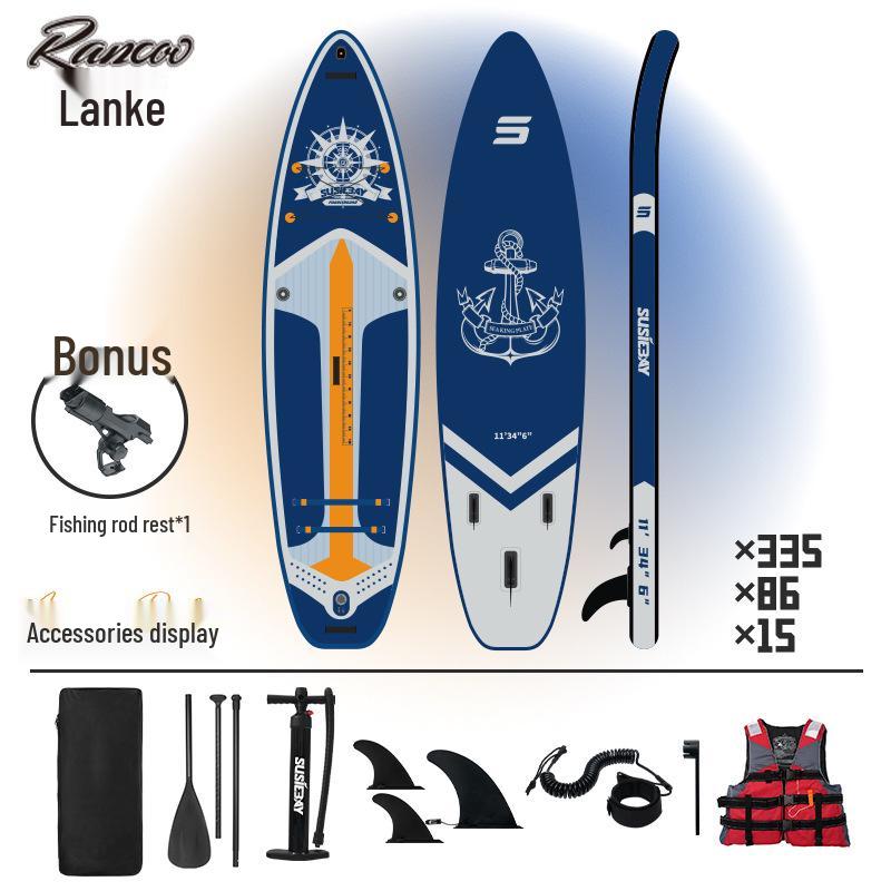 Lanko Inflatable Paddle Board - Universal PVC SUP for Surfing & Paddling
