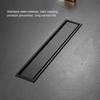 304 Stainless Steel Shower Drain Rectangle Floor Drain Large Capacity Linear Floor Drain  Bathroom