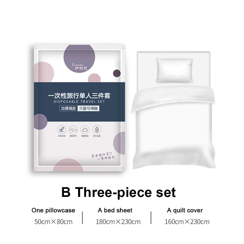 3 / 4-Piece Duvet Cover Pillowcase Dirty Proof Isolation Sheets Disposable Bed Sheet  Travel