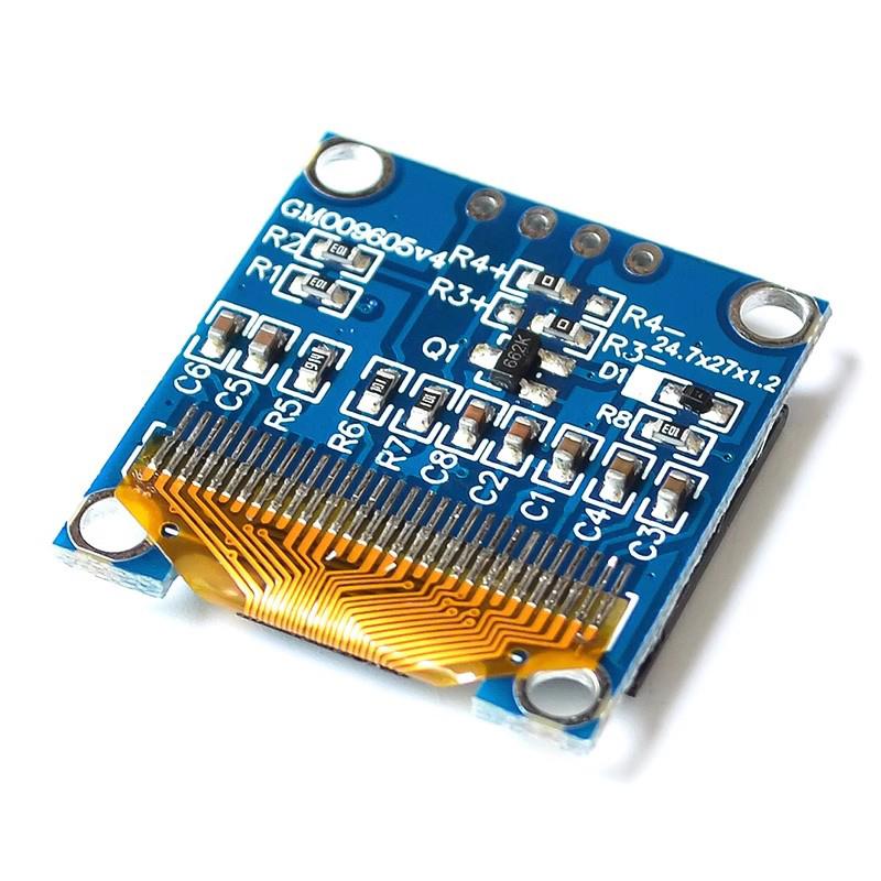 0.96 inch blue white yellow blue dual color IIC communication small OLED display module 51 microcontroller