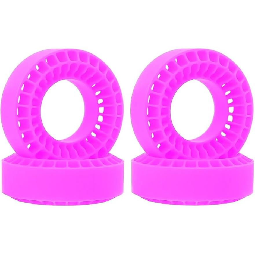 1.0" Tire Inner, Silicone Rubber Tire Inserts for 1/18 1/24 RC TRX4M SCX24 Fcx24 Ax24 RC Crawler Wheels Tire Foam Fill Kit for OD 58-63mm (Blue)
