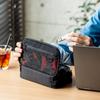 SANWA Travel Portable Bag, Cable And Power Cord Storage Pouch, Charger And Electronic Accessory Organizer Bag, Lucky Red