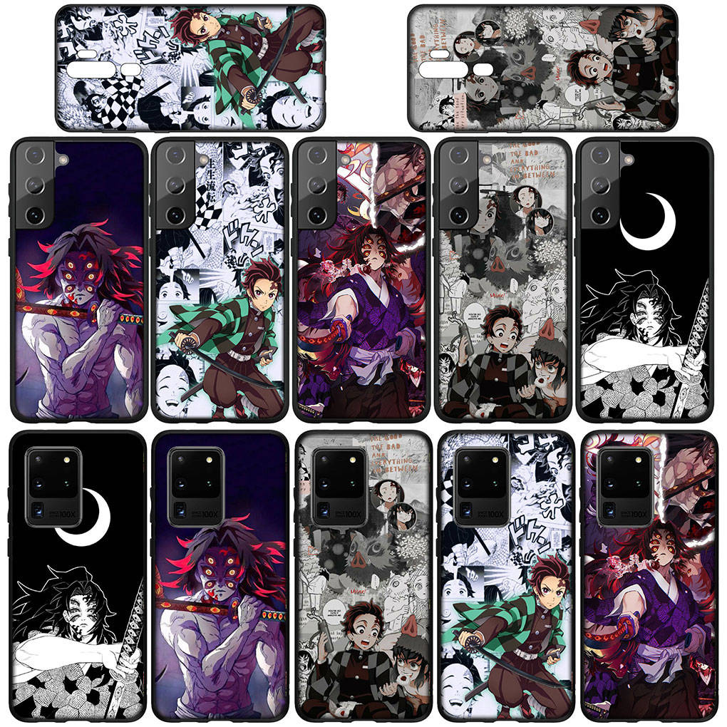 Phone Case for Samsung Galaxy S25 S24 S23 iPhone 16 15 Xiaomi Redmi Note 14 13 12 16E X Pro Max OPPO Moto Huawei Kokushibo Demon Slayer Tanjirou Cover
