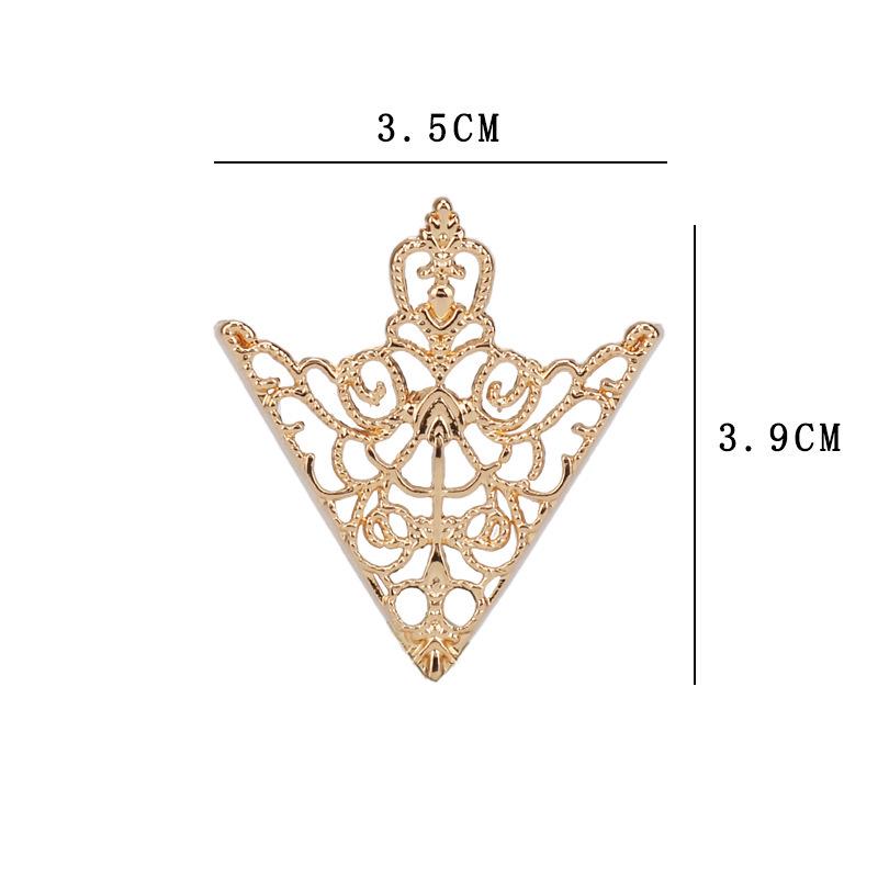 Korean Hollow Out Collar Pin Brooch for Men and Women