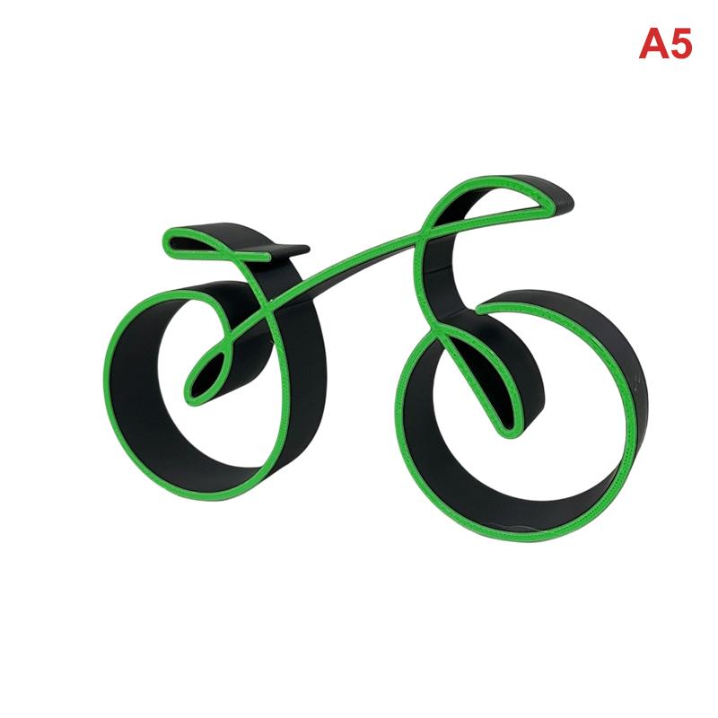 Mini Bicycle Desktop Decoration 3D Minimalist Bike Model Ornament Cycling Sculpture Bookshelf Decor Home Office Decor Gift