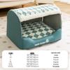 Arc-Shaped Thickened Pet Nest for Autumn and Winter - Large Space Cat and Dog Bed, Removable
