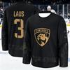 2026 Florida Herren Neue Schwarz-Gold-Edition Eishockey Trainingsanzug - 3D-gedrucktes, feuchtigkeitsableitendes Langarmshirt Familie
