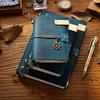 Vintage Crazy Horse Leather Notebook Creative Handmade Travel Journals Business Promotional Gift Planner Printed Diary Notebooks