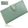 Encore Long Wallet for Genuine with Coin RFID Skimming Popular Stylish (Ultra-Thin 7mm) Women, Leather, Slim, Compact, Purse, Cashless, Protection,