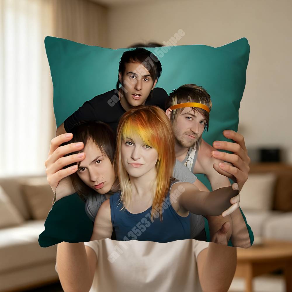 PParamore Band HHayley Williams Pillow Cover Sofa Couch Cushion Case Creative Workspace Accent Home Decor