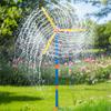 55" Windmill Water Sprinkler for Kids 360 Degree Spinning Splash Water Toy with 3 Blades Outdoor Backyard Summer Game for Boys Girls Dogs Garden