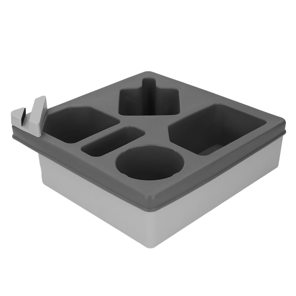 Sofa Cup Holder Tray with Phone Stand Silicone Plastic Couch   Drink Holder for Bed Car Remote Control Snacks and Other Items