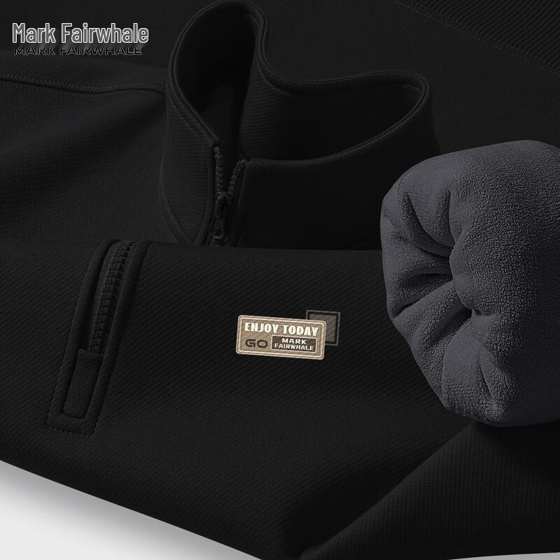 Mark Fairwhale Men's Heavyweight Fleece Stand-Collar Sweatshirt