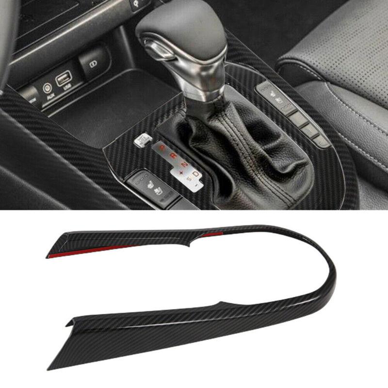 

For Kia K3 Forte Cerato - Gear Shift Box Knob Head Cover Trim Frame Carbon Fiber Stlye Car Interior Accessory