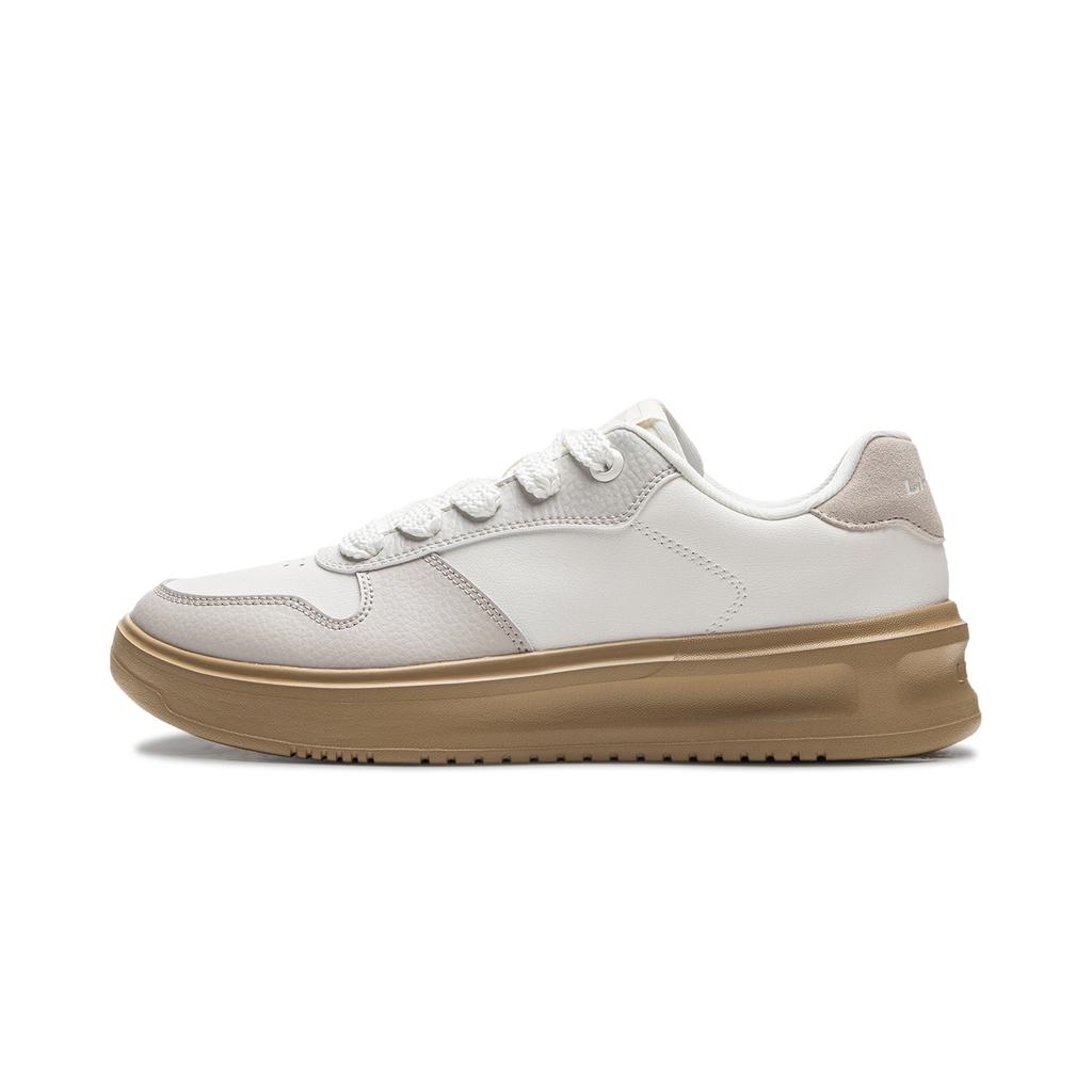 New LiNing Sky Cloud Anti Slip And Wear Resistant Breathable Low Top Skateboard Shoes Men's White AGCU319-4