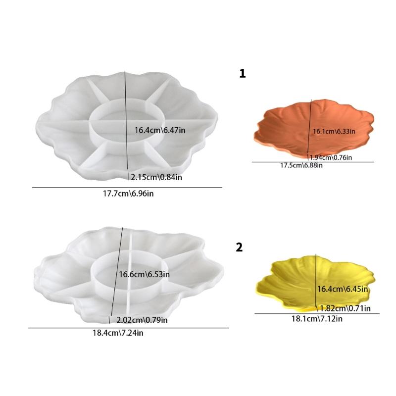 Handmade Resin Mold For Flower Leaf Jewelry Tray DIY Crafting Decorative Organiser Mould Reusable Art Project