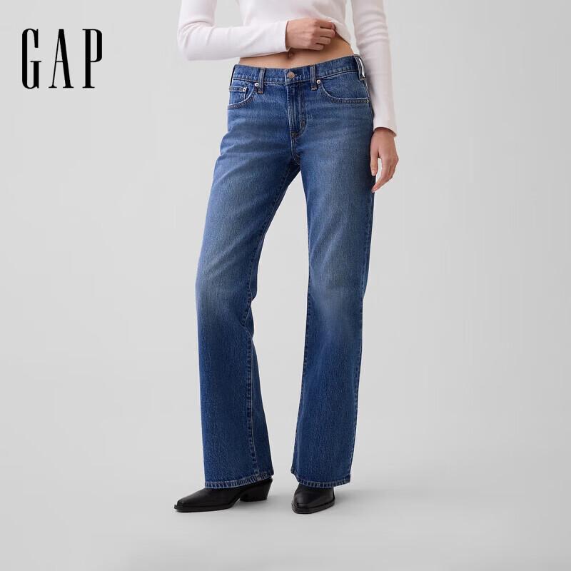 GAP Women's Mid-Wash Five-Pocket Flare Jeans