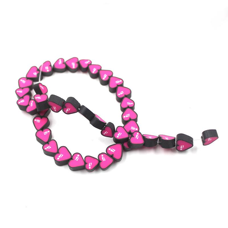 Soft Pottery Beads Beaded Handmade Materials Diy Jewelry Accessories Mobile Phone Chain Bead Separation Mixed Color Soft Pottery Loose Beads