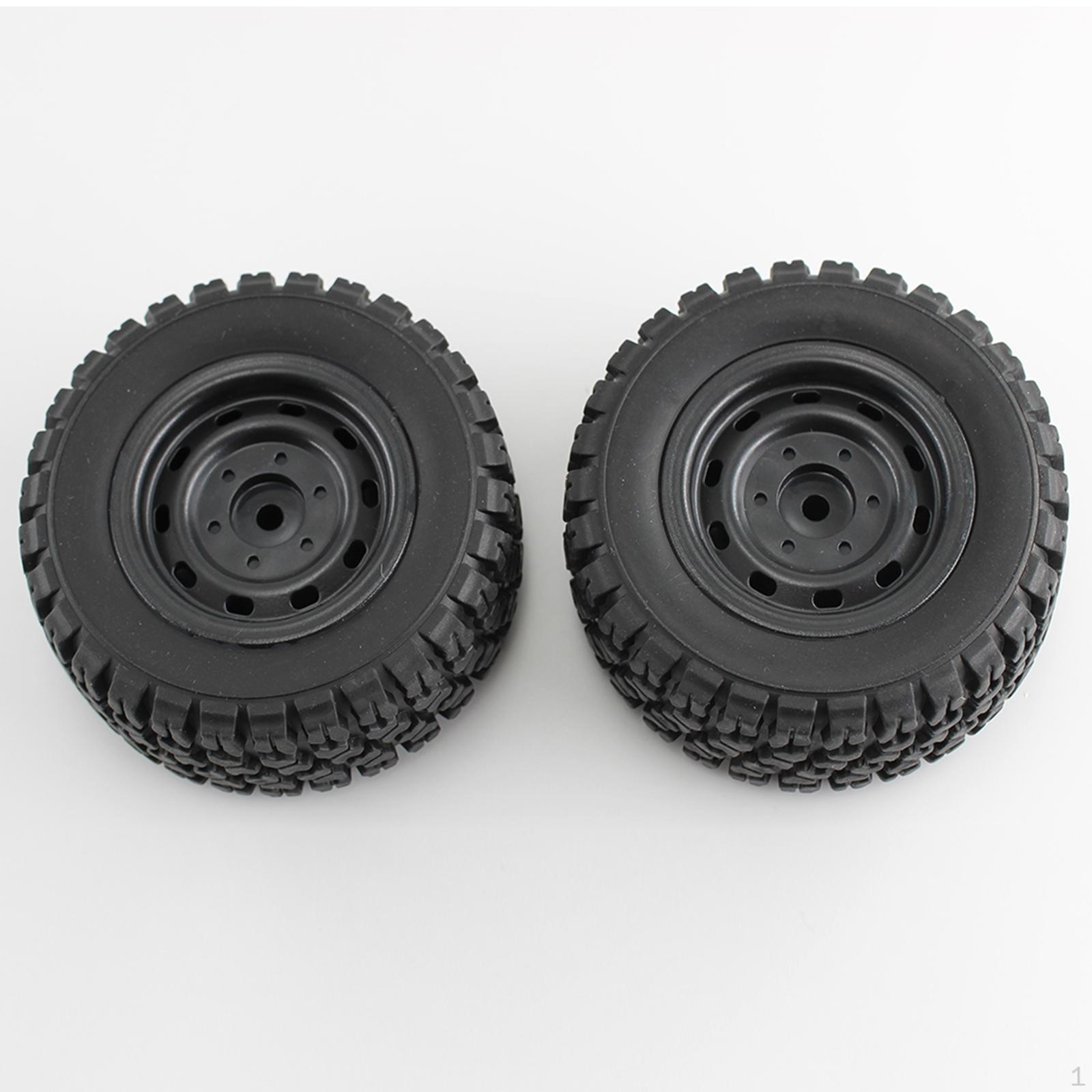 

2 Pieces 1:16 RC Car Tires Spare Parts 6035 Lightweight Toy Vehicle Accessories Repair Easy