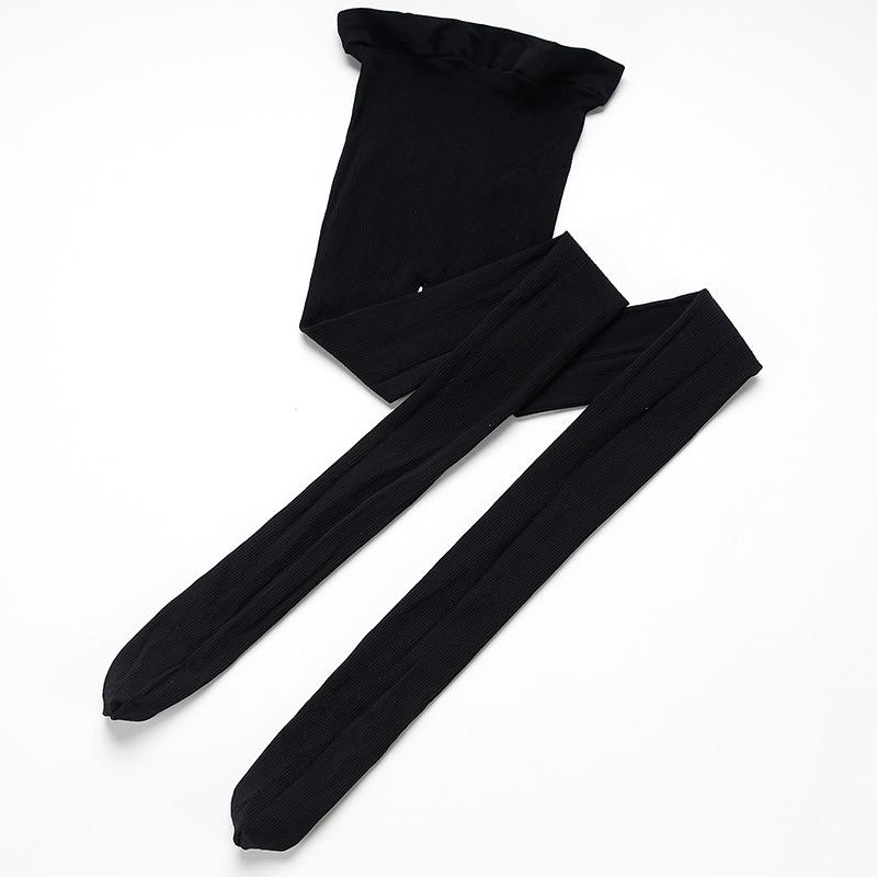 2025 Retro French Velvet Striped Women’s Pantyhose