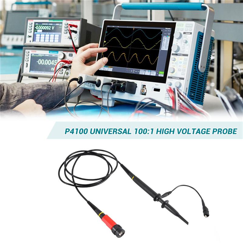 A96I-P4100 Universal 100:1 High Voltage Probe For Oscilloscopes For Rigol Atten Owon Siglent
