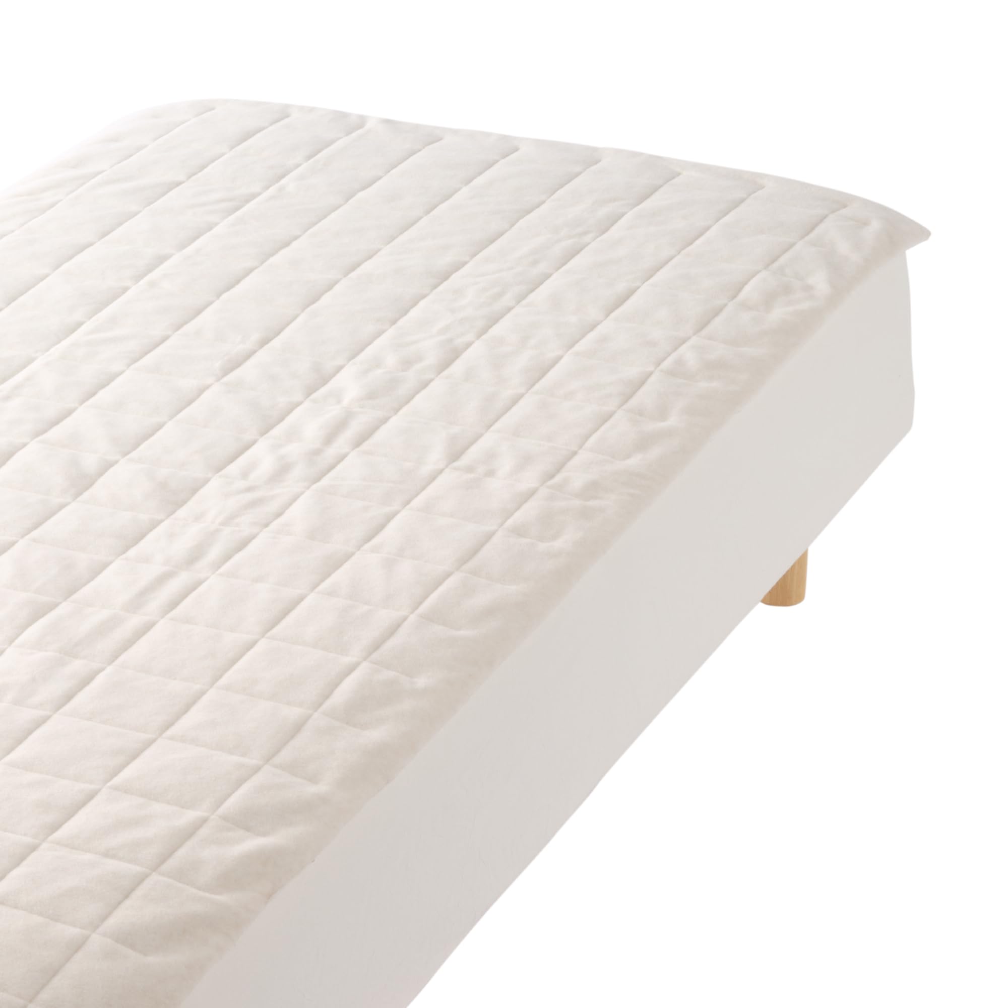 

MUJI Bed Single 100 x 200 Smooth 83412609 Anti-Slip Pad, Ivory, Size, cm, Fleece, слонова кістка