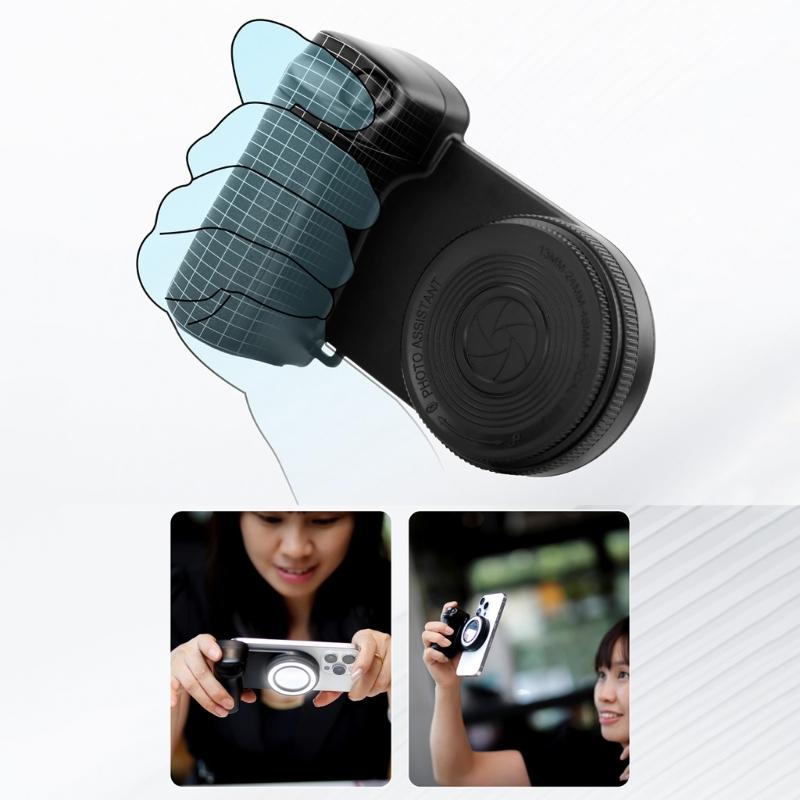 Magnetic Phone Grip Bluetooth-compatible Shutter Camera Handle Selfie Stabilizers With Fill Light For Mobile Phone