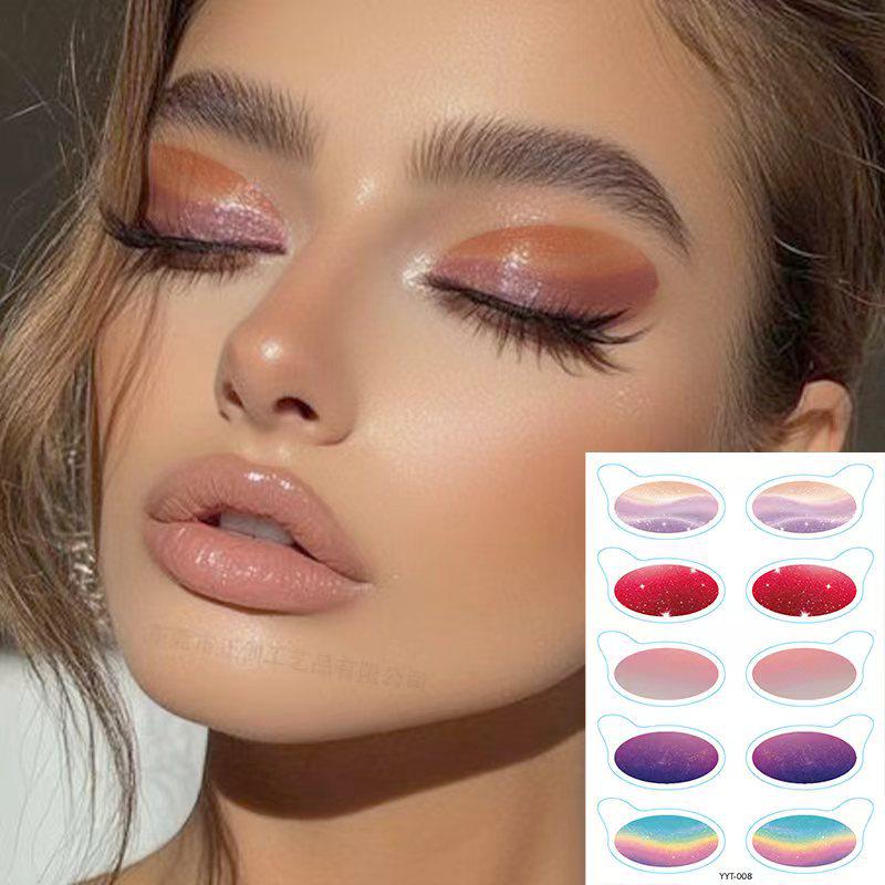 European & American Waterproof Eyeshadow Stickers Temporary Eye Makeup Tattoo