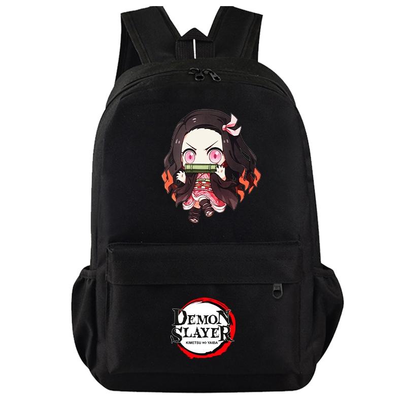 Anime Demon Slayer Backpack for Boy Girl Back To School Bag Large Capacity Backpack Bookbag for Kid Men Women Travel Bag Mochila