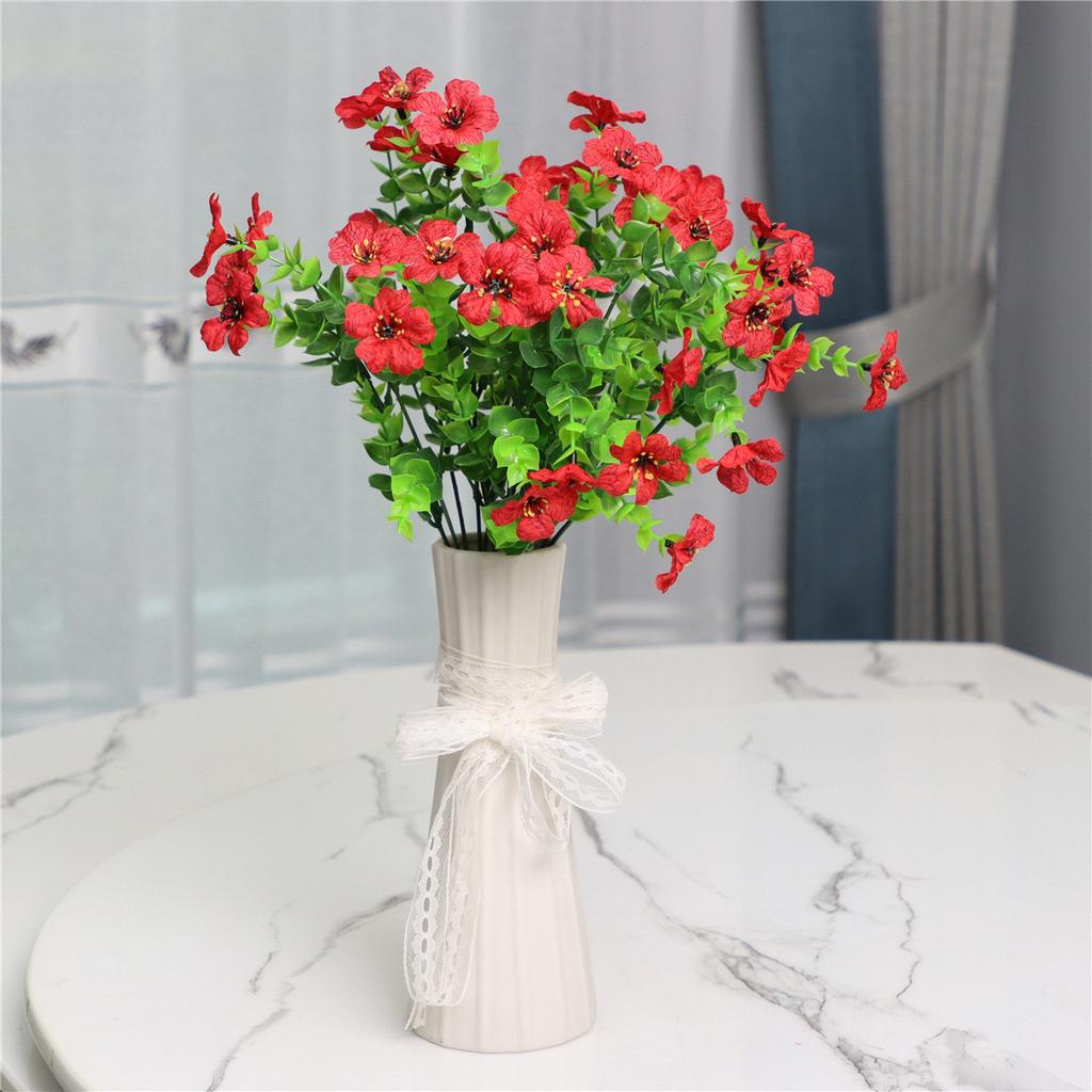 35 Mesh Eucalyptus Violet Mock Bouquet Home Dress Up Photography Props Wedding Camping Decoration