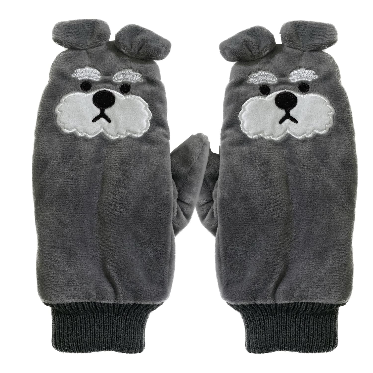 

Поток Милый Миниатюрный Шнауцер Собака Смартфон Женские Варежки, Теплые, Совместимые, WG194-B