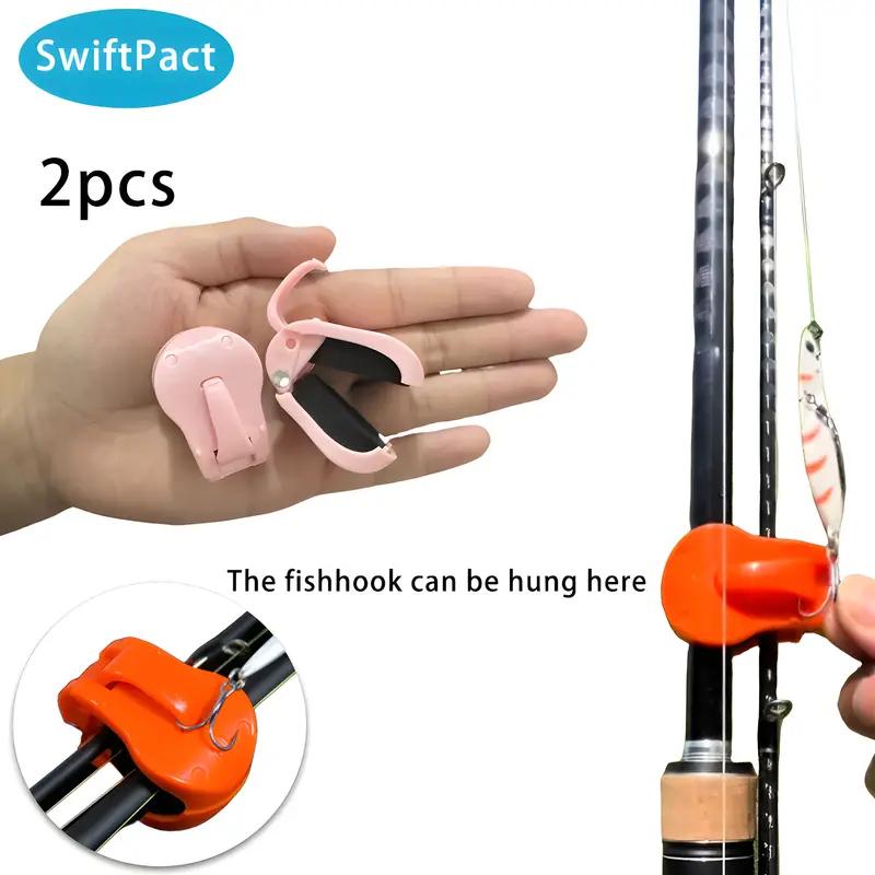 2pcs Fishing Rod Quick Connection Clip, Tool Free Handheld Device, Fishing Rod Specific Safe Grip Fishing Gear Manager