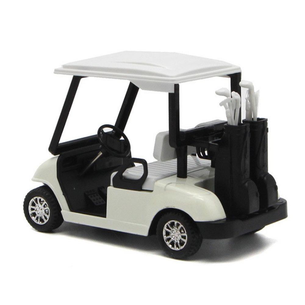 Pull-Back Golf Cart Model Simulation Golf Cart Vehicles Toy Miniature Golf Cart  Children Gift